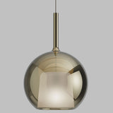 Gold Glass Glo Maxi Pendant by Penta