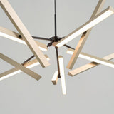 Champagne Gold Konnect Chandelier P10 by Seed Design in Living Room Details