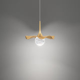 Gold Leaf-Aged Brass Brimm Pendant Light by Modern Forms