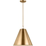 Gordon Pendant — 15 1/4", Satin Brass