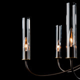 Grace 8-Arm Chandelier detail in Dark Smoke, by Hubbardton Forge