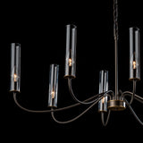 Grace 8-Arm Chandelier detail in Dark Smoke, by Hubbardton Forge