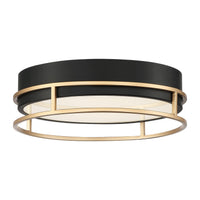 Grafice Flush Mount 13 Inch Gold Black by Eurofase