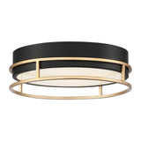 Grafice Flush Mount 13 Inch Gold Black by Eurofase