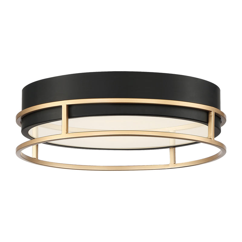 Grafice Flush Mount 13 Inch Gold Black by Eurofase