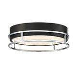 Grafice Flush Mount 13 Inch Silver Black by Eurofase