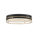 Grafice Flush Mount 18 Inch Gold Black by Eurofase