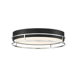 Grafice Flush Mount 18 Inch Silver Black by Eurofase