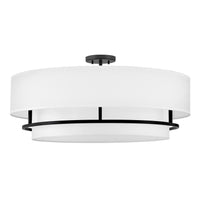 Graham Large Convertible Semi-flush Mount - Black - by Hinkley