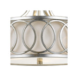 Graham Semi Flush Mount 15'' Antique Silver