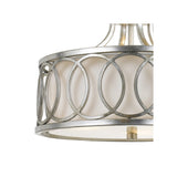 Graham Semi Flush Mount 15'' Antique Silver