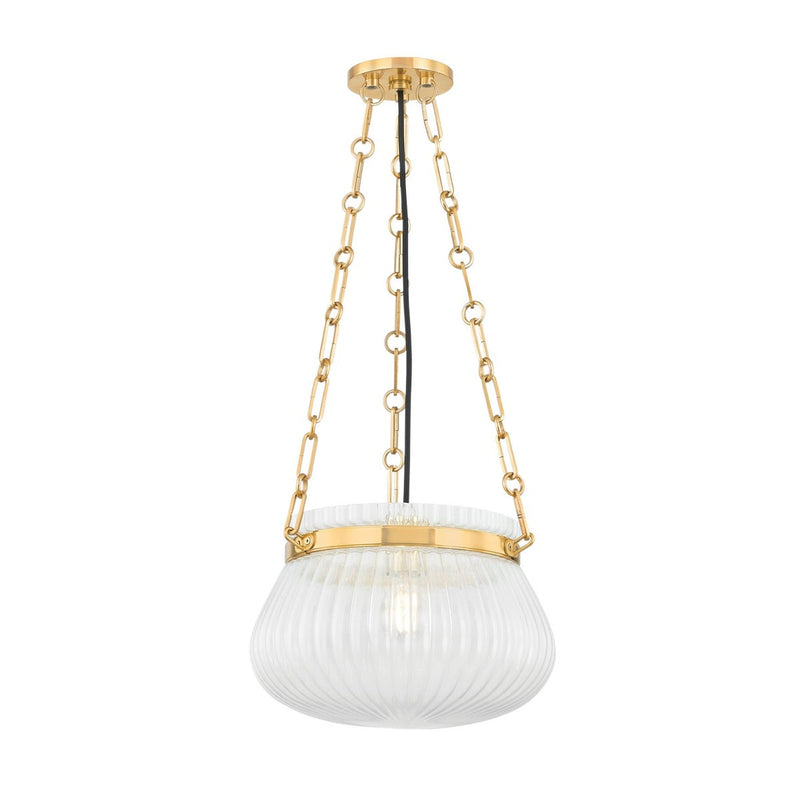 Granby Pendant - 13 Inch - Aged Brass by Hudson Valley
