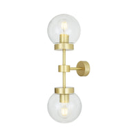 Grange Double Wall Light - Antique Brass