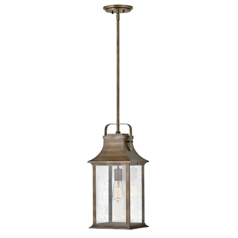 Grant Medium Hanging Lantern - Burnished Bronze - by Hinkley