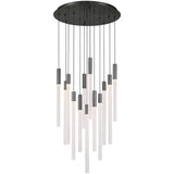 Gravina Multi Light Suspension 13 Lights Brushed Gun Metal By Lib&Co Main View 2