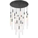 Gravina Multi Light Suspension 22 Lights Brushed Gun Metal By Lib&Co Main View 2