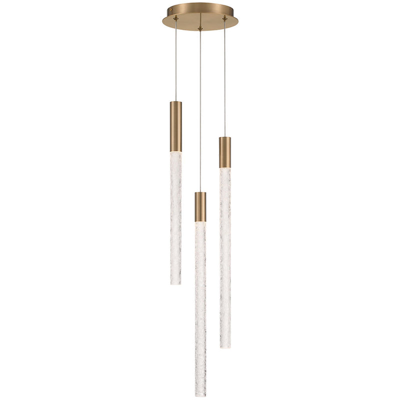 Gravina Multi Light Suspension 3 Lights Brushed Brass By Lib&Co Main View 1