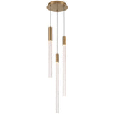 Gravina Multi Light Suspension 3 Lights Brushed Brass By Lib&Co Main View 2