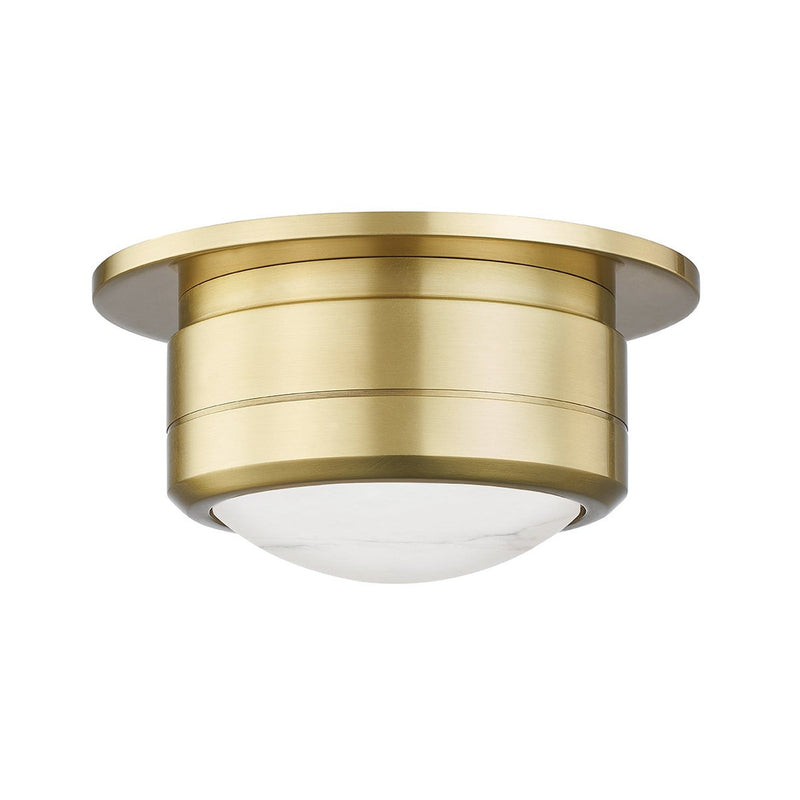 Greenport Flush Mount - 7 Inch - Aged Brass by Hudson Valley