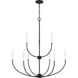 Greenwich Chandelier — 32", Midnight Black