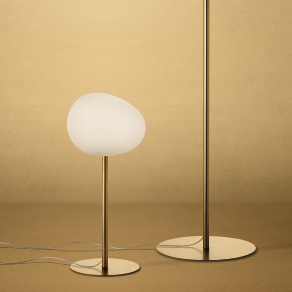 Gregg Floor Lamp Small Gold By Foscarini