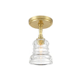 Gregory Semi-Flush Mount 5'' Aged Brass