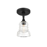 Gregory Semi-Flush Mount 5'' Matte Black