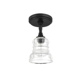 Gregory Semi-Flush Mount 5'' Matte Black
