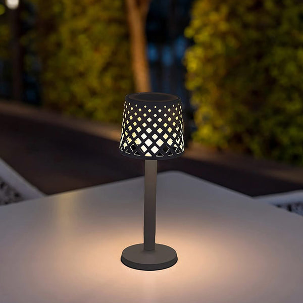 Gretita Portable Table Lamp Anthracite By New Garden Lifestyle View