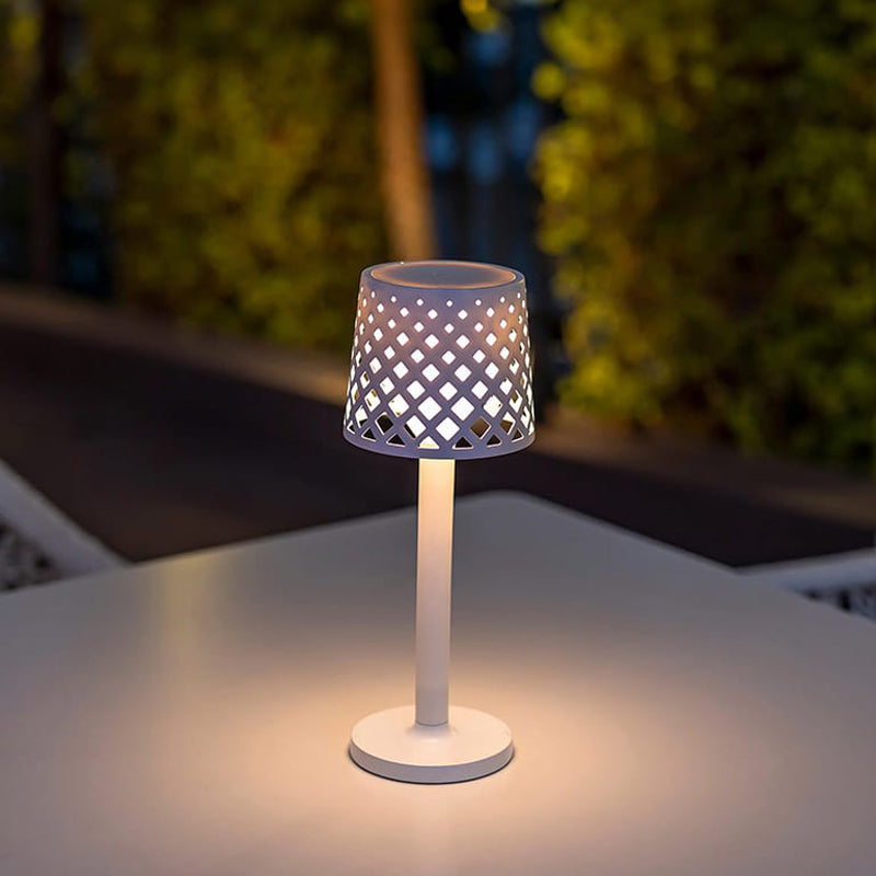 Gretita Portable Table Lamp White By New Garden Lifestyle View