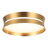 Greyson Flush Mount 12 Inch Aged Gold Brass