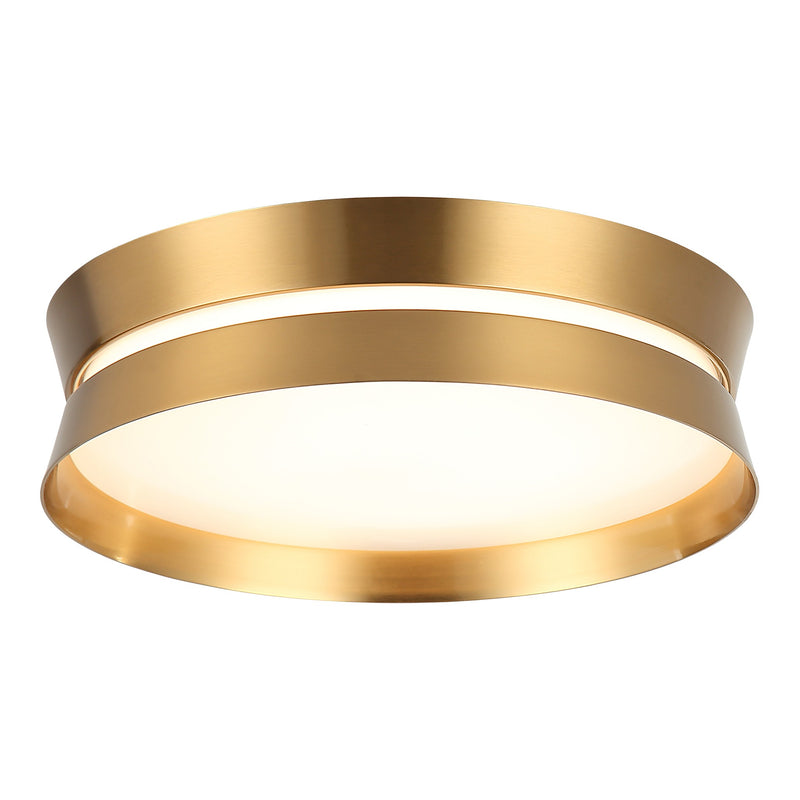 Greyson Flush Mount 12 Inch Aged Gold Brass