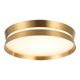 Greyson Flush Mount 16 Inch Aged Gold Brass