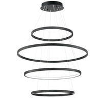 Groove 4-Tier LED Pendant 5CCT Select by ET2 - Black