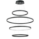 Groove 4-Tier LED Pendant 5CCT Select by ET2 - Black