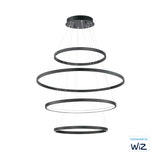 Groove 4-Tier LED Pendant WiZ by ET2 - Black