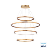 Groove 4-Tier LED Pendant WiZ by ET2 - Gold