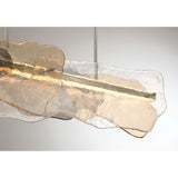 Grotto Linear Chandelier 58 Inch by Eurofase shown in interior setting