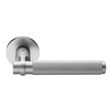 Gryps Door Lever in Satin Chrome by Colombo Design