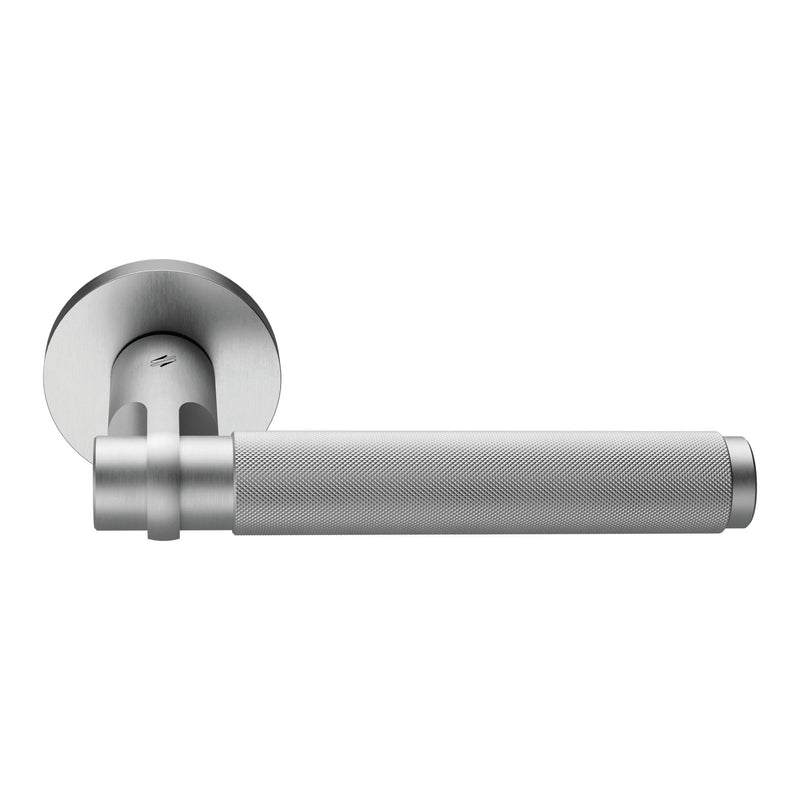 Gryps Door Lever in Satin Chrome by Colombo Design