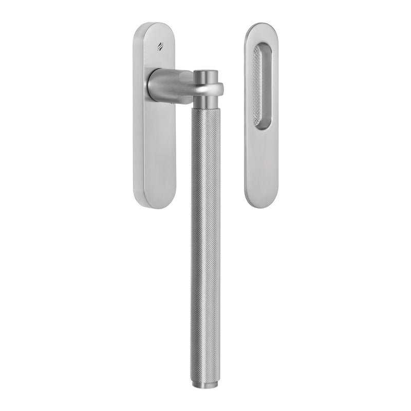Gryps Lift and Slide Pull in Satin Chrome by Colombo Design