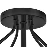 Gus Semi-Flush Mount Black By Lark Living - Detailed View2