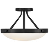 Gus Semi-Flush Mount Black By Lark Living - Side View2