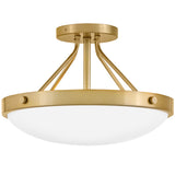 Gus Semi-Flush Mount Gold By Lark Living  - Side View1
