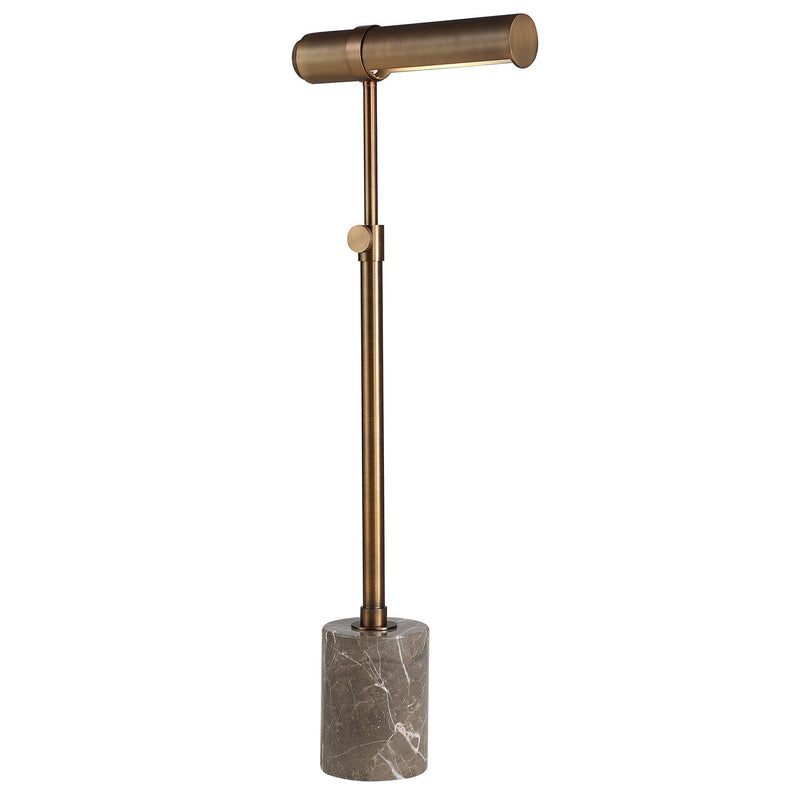 Gusle Floor Lamp Dark Antique Brushed Brass By Renwil Main View 1