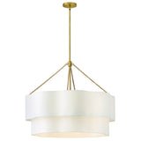 Gwen Medium Drum Chandelier - Lacquered Brass - by Hinkley