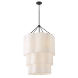 Gwen Three Tier Chandelier - Black