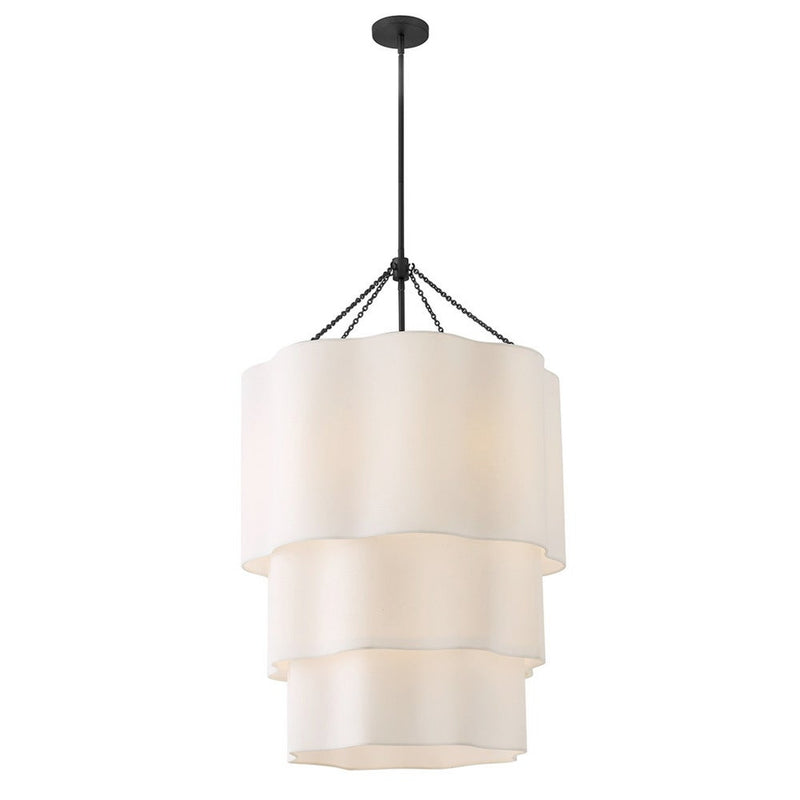 Gwen Three Tier Chandelier - Black