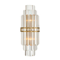 Hayes 7.5'' Aged Brass Sconce by Crystorama