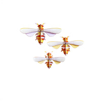Honey Bees Wall Art, Set of 3